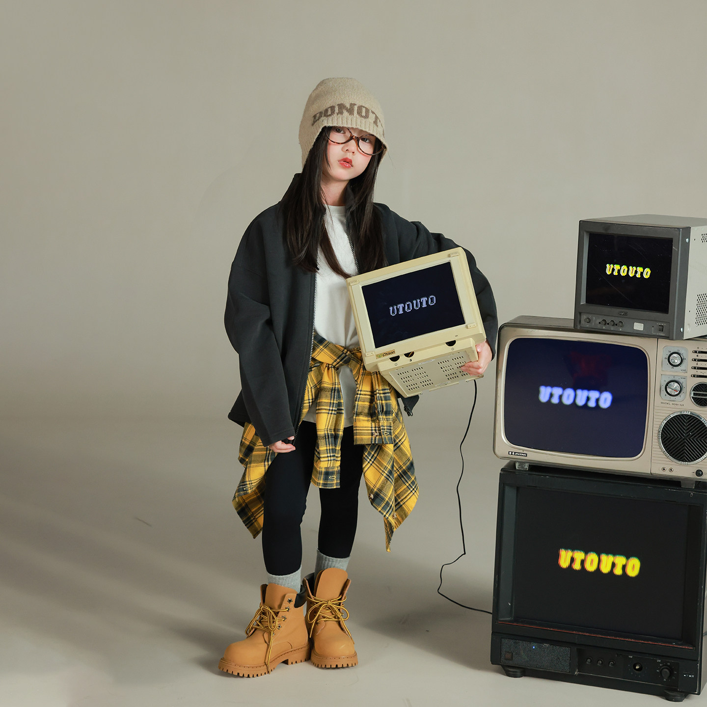 大耳象女童立领加绒外套加绒蟹钳裤冬季新款宝儿保暖休闲卫衣套装,淘宝优惠券,粉丝福利购,淘宝优惠卷