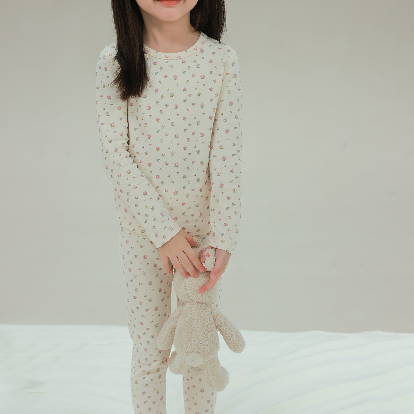 大耳象女童满印家居服套装冬季新款宝儿睡衣秋衣秋裤保暖打底亲肤,淘宝优惠券,粉丝福利购,淘宝优惠卷