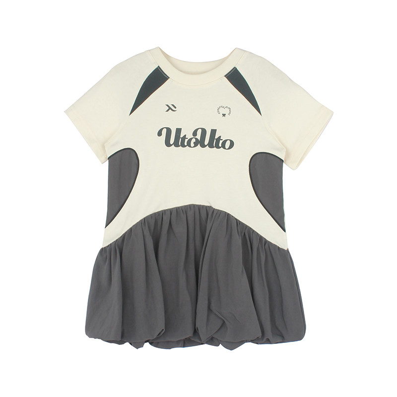 大耳象女童拼接T恤连衣裙夏季新款宝儿纯棉薄花苞裙子,淘宝优惠券,粉丝福利购,淘宝优惠卷