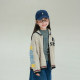 Utouto winter letter lapel zipper sweater cardigan