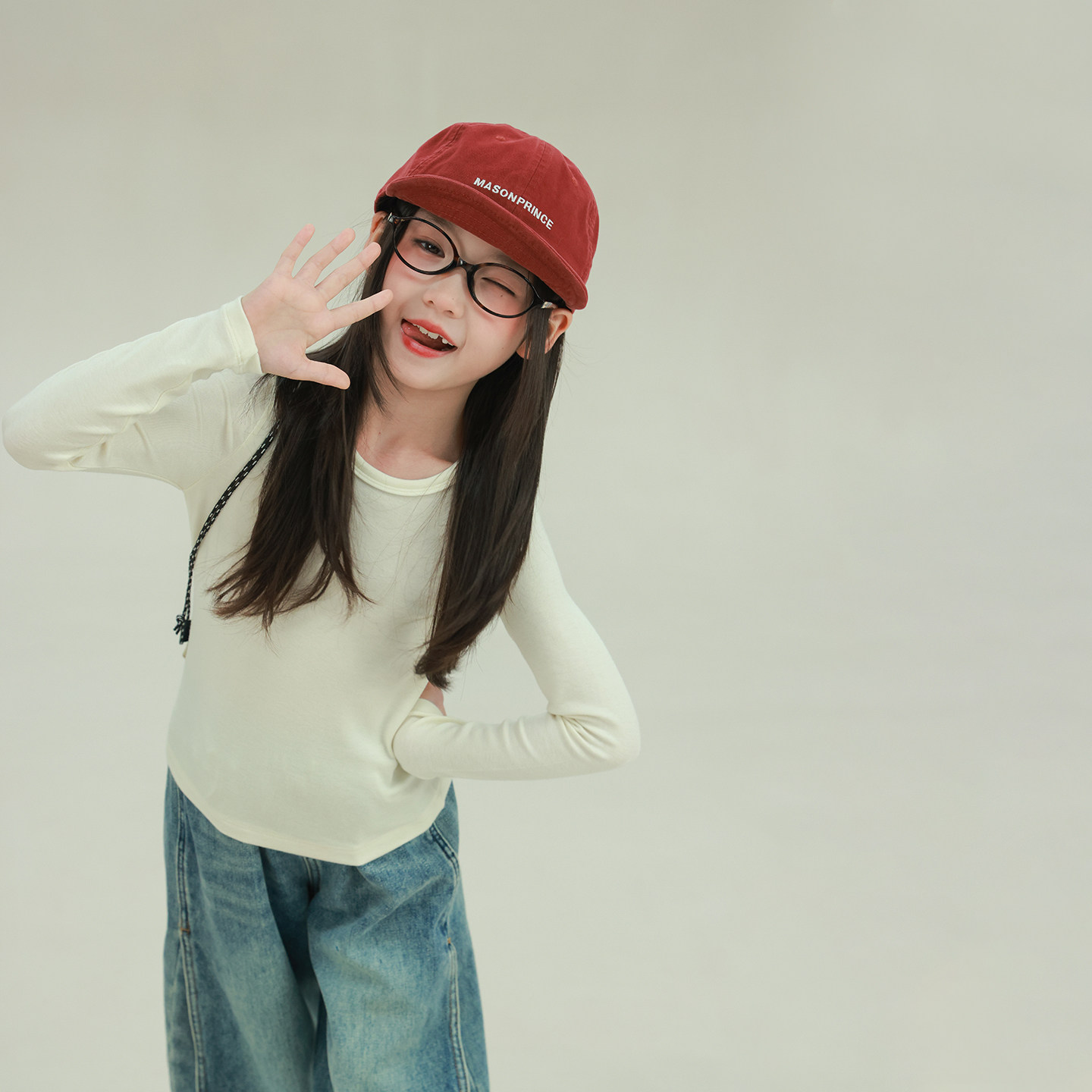 大耳象女童圆领纯色打底T恤冬新款宝儿弹力保暖阿尔巴斯羊绒上衣,淘宝优惠券,粉丝福利购,淘宝优惠卷