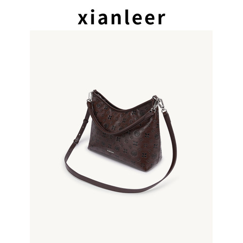 XIANLEER香蕾尔女包2026新款轻奢质感时尚斜跨托特包腋下包单肩包 - 图0