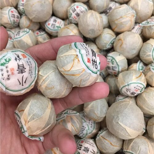 6年陈小青柑普洱茶正宗陈皮熟茶优选柑普橘普茶叶实木桶袋装500g - 图1