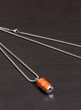 夸张项链饰品欧美挂件易拉罐土酷