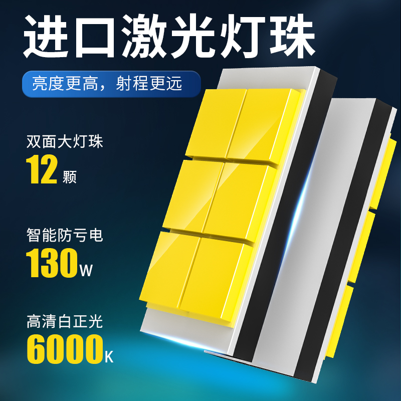 直插式汽车LED大灯H7灯泡H4远近一体9005超亮改装H1H11雾灯车灯 - 图1