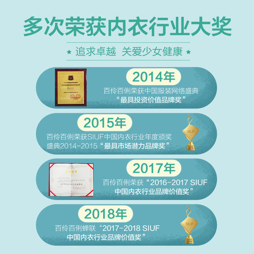 百伶百俐少女文胸学生发育期初中生青少年背心大童纯棉内衣青春期 - 图3