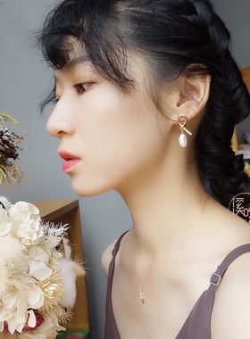 小众异形欧美风打结巴洛克珍珠