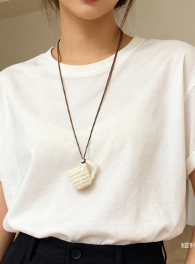 茶杯花瓶蛋包迷你小物件项链挂件