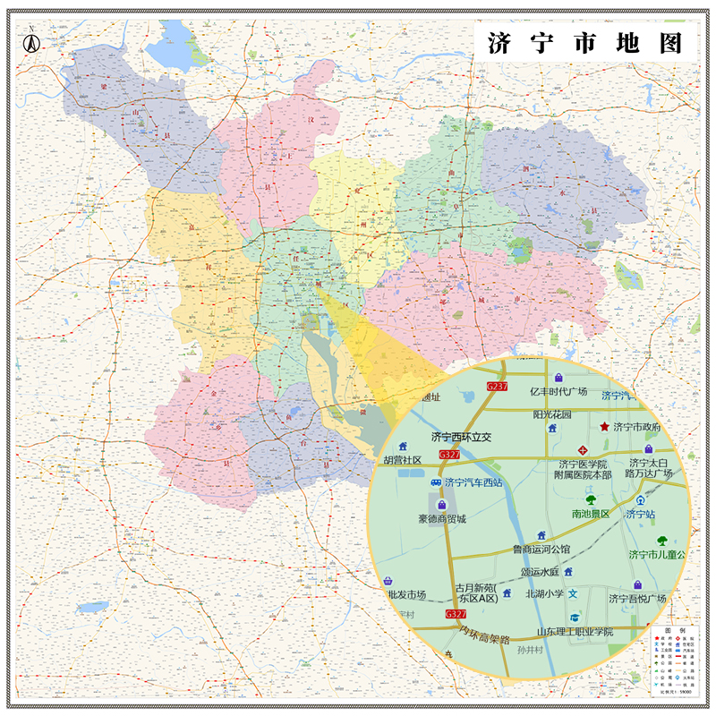 地图定制打印城区图绘制矢量区域电子卫星图设计市县镇行业高清图 - 图0