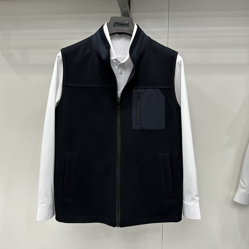 新款男士立领拉链马甲外套 两面穿 加厚弹力免烫 时尚商务休闲2色,淘宝优惠券,粉丝福利购,淘宝优惠卷