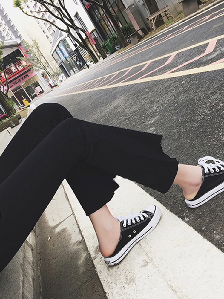 春秋款外穿潮妈打底喇叭孕妇裤子 沐月母婴孕妇打底裤