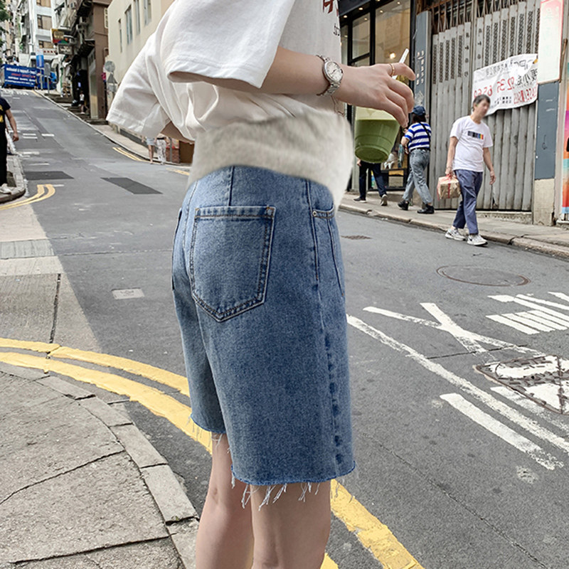 五分阔腿裤夏季外穿宽松孕妇裤子 沐月母婴孕妇打底裤