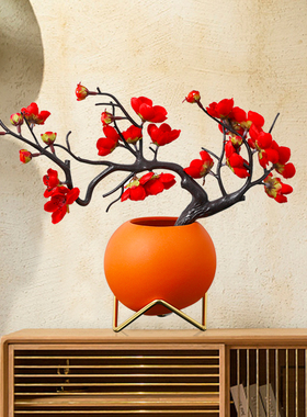 家居客厅仿真陶瓷盆栽