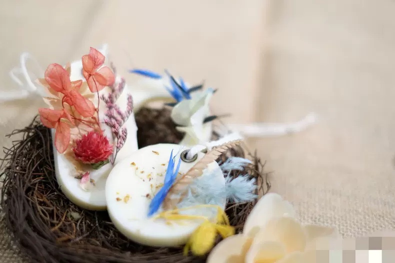 鸟语花香手作DIY香薰蜡烛蜡牌扣 金属扣眼 内外径9/4.5mm - 图2