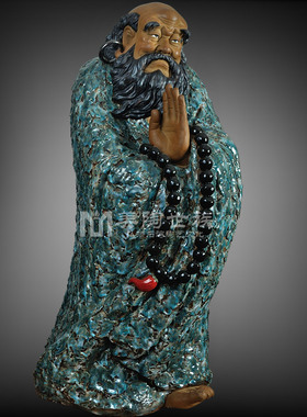 石湾陶瓷公仔创意工艺家居门达摩