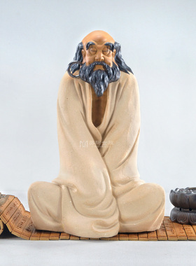 石湾公仔手工艺达摩陶瓷装饰品
