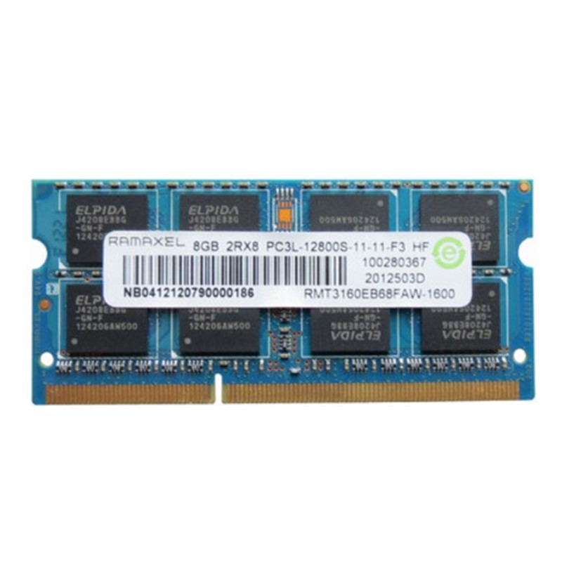 Ramaxel 记忆科技 DDR3L 1600 4G 8G笔记本内存条 低压内存 1.35V - 图1