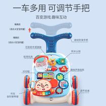 Baby pushchair walkway car anti-type leg baby multifunction anti-side turning baby can push three-in-one step to step 6