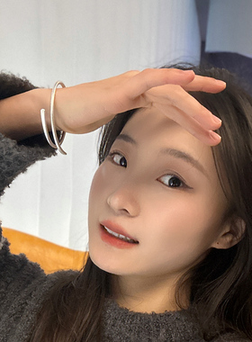 顺钦银楼简约女足银9999时尚银饰