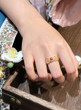 顺钦银楼十二金钗银戒指