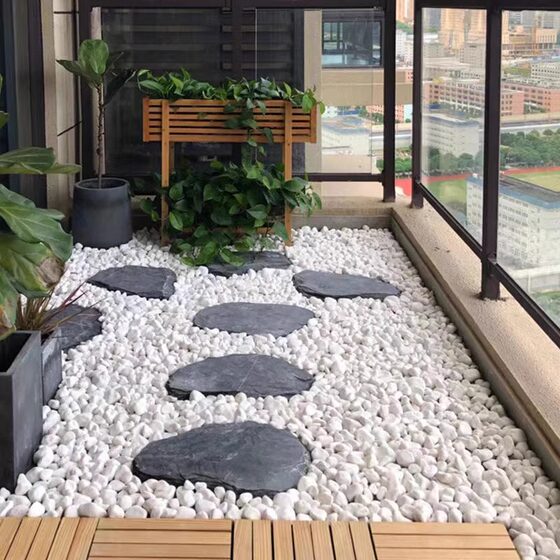 50 pounds of white stone large pebbles washed stone courtyard paving garden potted fish tank decoration white stone