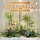 High-end light luxury artificial flower display window landscaping ornaments