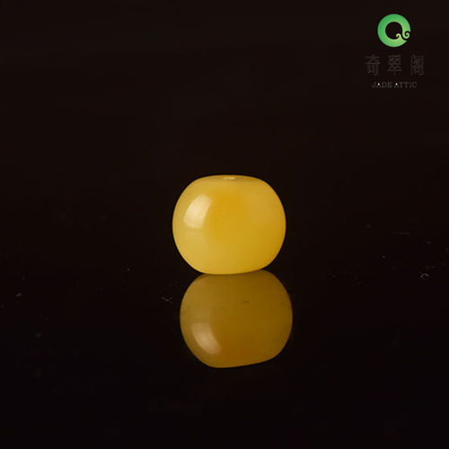 奇翠阁纯天然波罗地海琥珀蜜蜡圆珠散珠原石自加工 - 图1