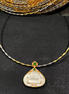 意大利超闪双色双股编织项圈