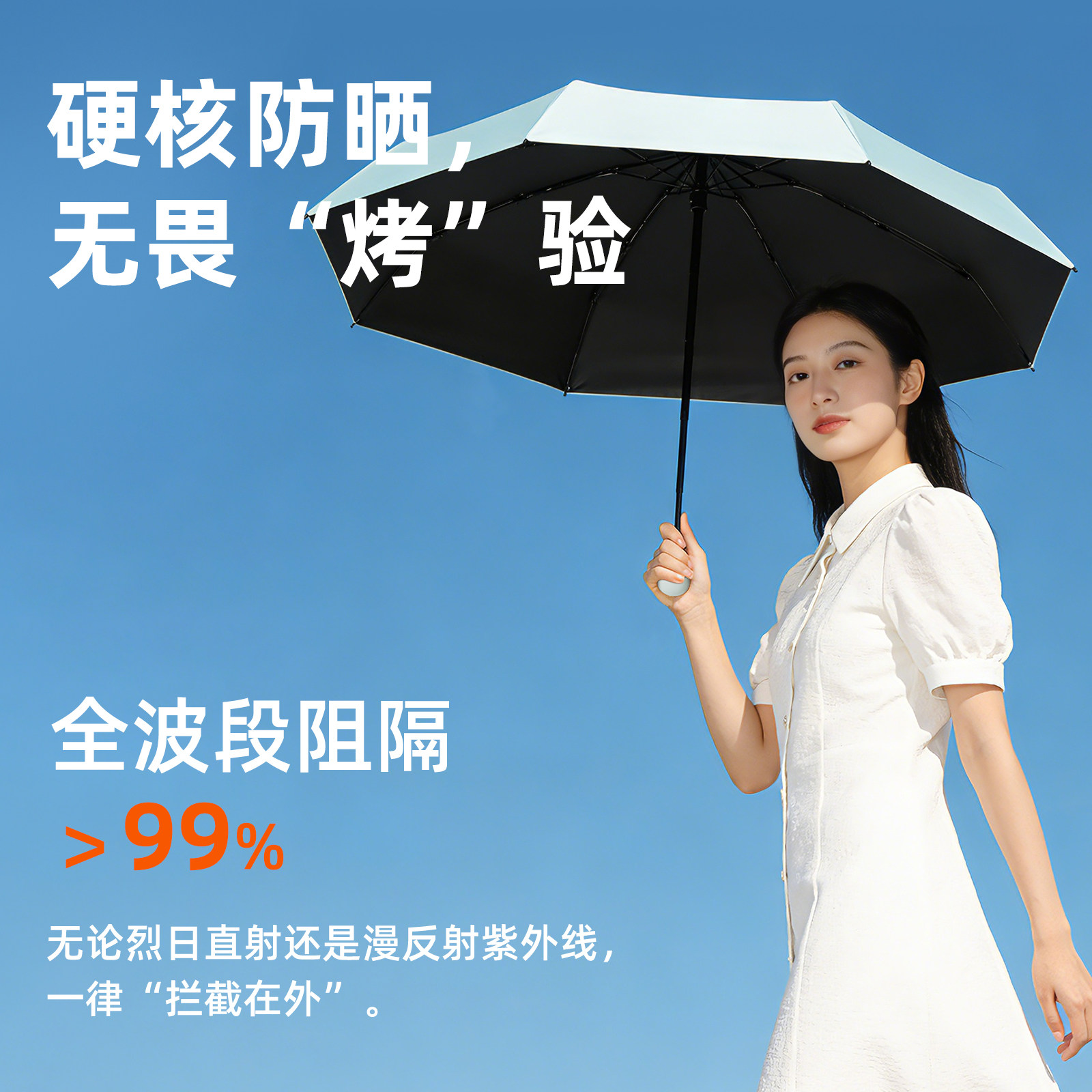 Cmon五折太阳伞胶囊防晒紫外线遮阳口袋伞小巧便携折叠两用晴雨伞