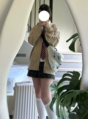 枣红赤金条纹学生JK领带男女日系校服校供制服毕业学院风腰带手打