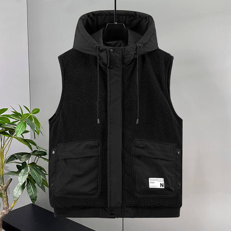 秋冬季颗粒绒马甲男女加厚保暖连帽坎肩时尚青少年学生棉马夹外套,淘宝优惠券,粉丝福利购,淘宝优惠卷