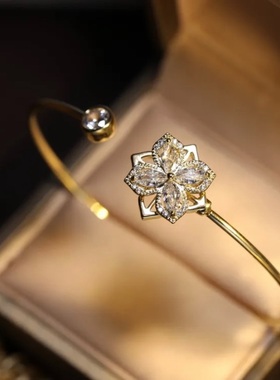 四叶潮抖音热门复古港风女戒指