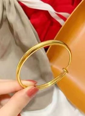 原创设计女新手镯黄金色