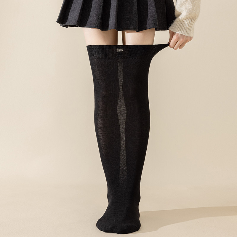 加肥加大码过膝袜子女秋冬季长筒棉袜200斤胖mm粗腿大腿高筒袜根,淘宝优惠券,粉丝福利购,淘宝优惠卷