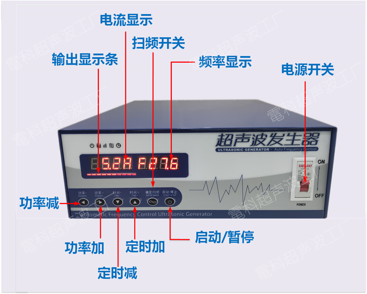 超声波发生器大功率工业智能清洗机电源洗碗机发生器控制箱28k40k - 图1