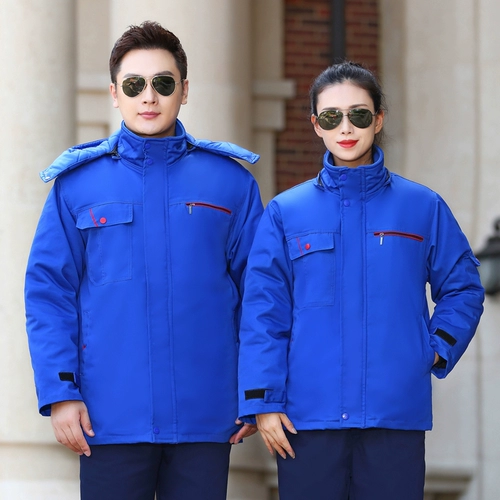 Зимняя искусственная куртка для работы, увеличенная толщина, делается под заказ, с печатью вашего логотипа