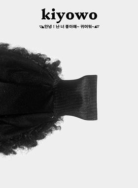 新款黑色毛绒宽边高颅顶发箍女款