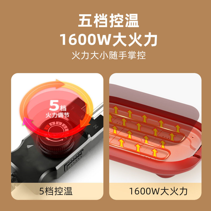 爱宁烤鱼炉商用多功能不粘电烤盘分体烤鱼盘烤肉纸包鱼专用锅商用,淘宝优惠券,粉丝福利购,淘宝优惠卷