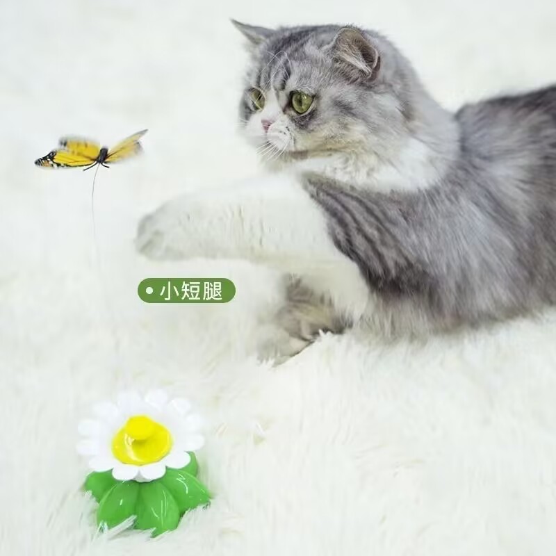 电动猫玩具逗猫解闷自嗨自动逗猫棒耐咬幼猫小猫自己玩猫自嗨神器-图0