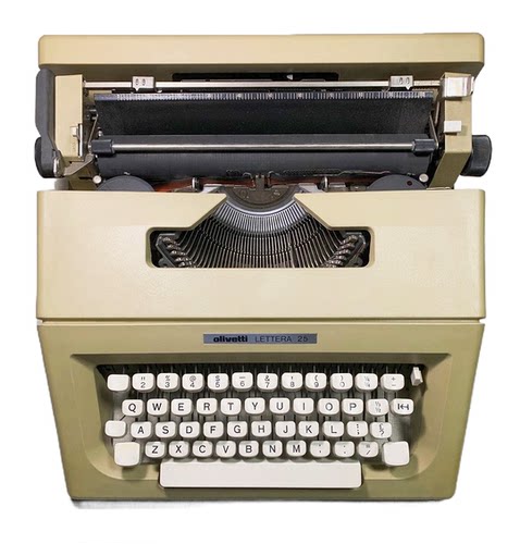 Olivetti Lettera 25 复古机械英文打字机 可打字 陈设意大利古董 - 图3