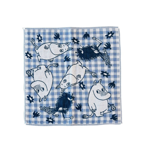 日本毛巾美术馆纯棉毛巾新疆棉姆明MOOMIN家用吸水洗脸儿童小方巾 - 图3