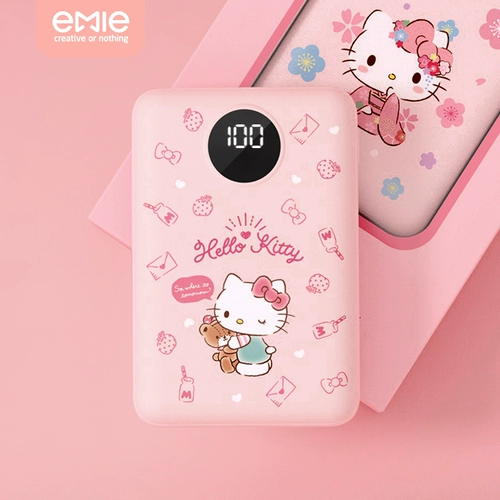 Hello Kitty, apple, huawei, вместительный и большой ультратонкий маленький милый портативный креативный блок питания