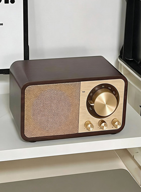 现代简约复古仿真收音机录音机字母音箱模型摆件样板房书房软装饰