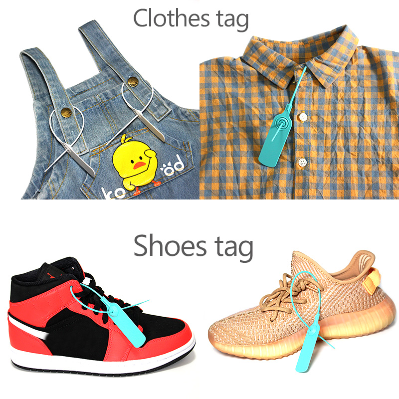 鞋子防伪防盗扣防调包扣衣服防拆扣塑料封条标签吊牌物流封签扎带 - 图0