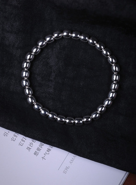 990足银老型珠款手链男女款