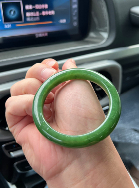 天然北极玉碧玉手镯怡庆楼