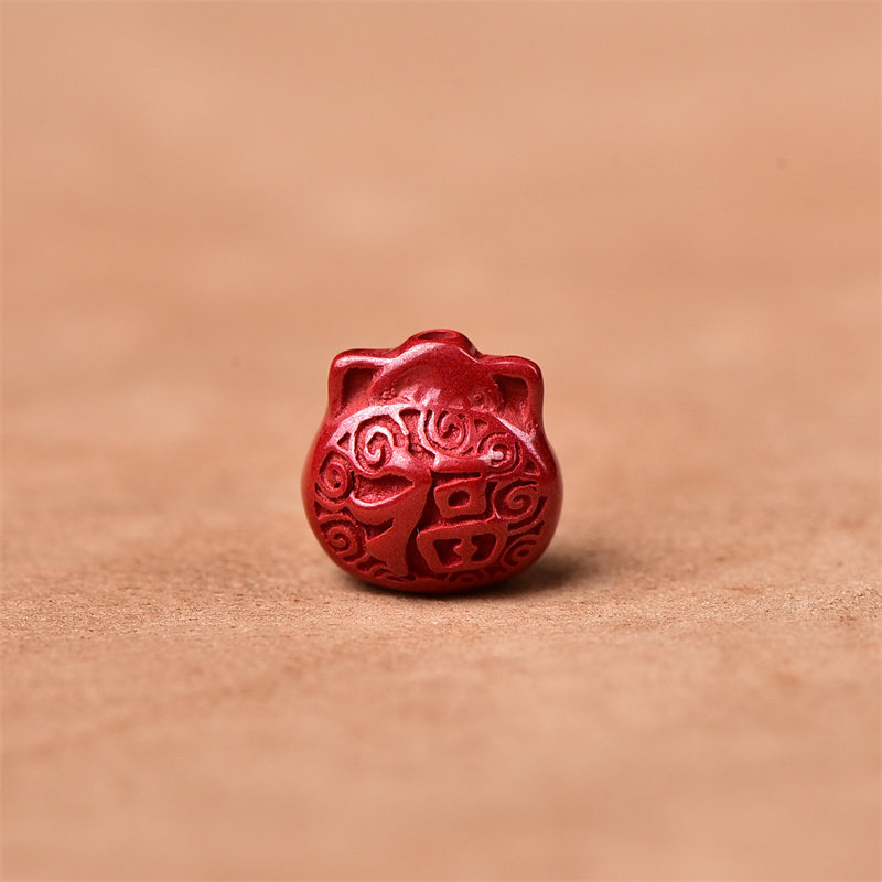 天然朱砂帝王砂福袋钱袋如意平安锁提溜吊坠配件diy手工原创配件,淘宝优惠券,粉丝福利购,淘宝优惠卷