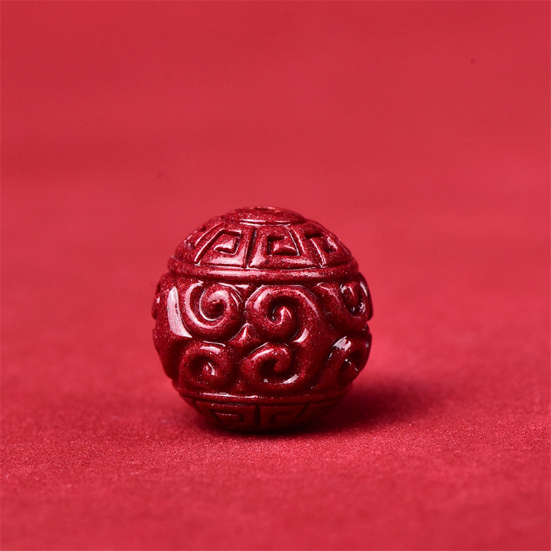 天然原矿朱砂回纹珠紫金砂散珠圆珠单珠DIY手串项链配饰转运配珠,淘宝优惠券,粉丝福利购,淘宝优惠卷