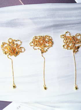 925纯银满天星仙女链银项链可调节锁骨链送闺蜜吊坠 女简约