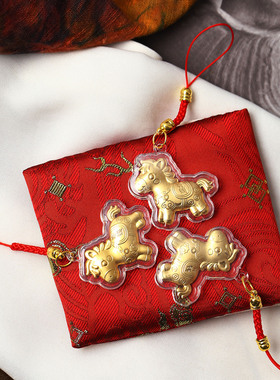 马年吉祥物马上有钱款手机挂绳吊坠 男女款挂坠饰品包挂